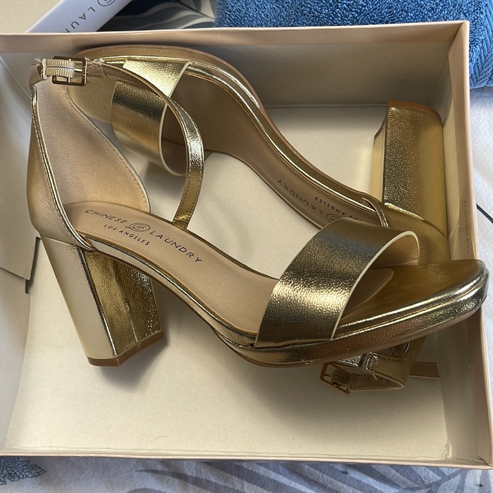 Gold heels